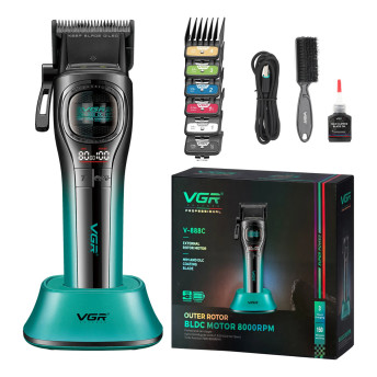 Машинка для стрижки VGR V-888C Green