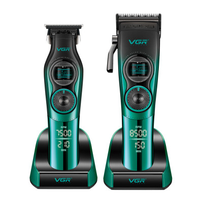 Набор машинок для стрижки волос VGR V-882S2 Green
