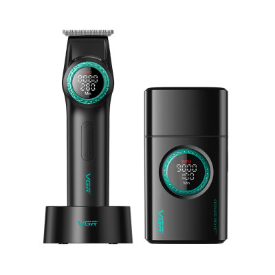 Набор машинок VGR Barber Comb V-977&V-377 Green Набор машинок VGR Barber Comb V-977&V-377 Green