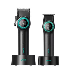 Набор машинок Barber Comb VGR V-001&VGR V-977 Green Набор машинок Barber Comb VGR V-001&VGR V-977 Green